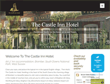 Tablet Screenshot of castleinnhotel.co.uk